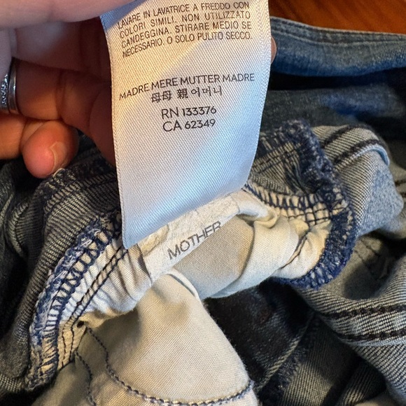 Mother The Triple Stack Insider Ankle Jeans Chick Flick Wash Size 29 (1053) - Picture 6 of 13